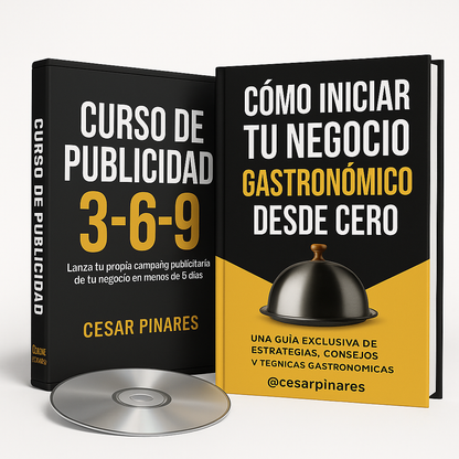 Curso de Publicidad 3-6-9 & Cómo Iniciar Tu Negocio Gastronómico